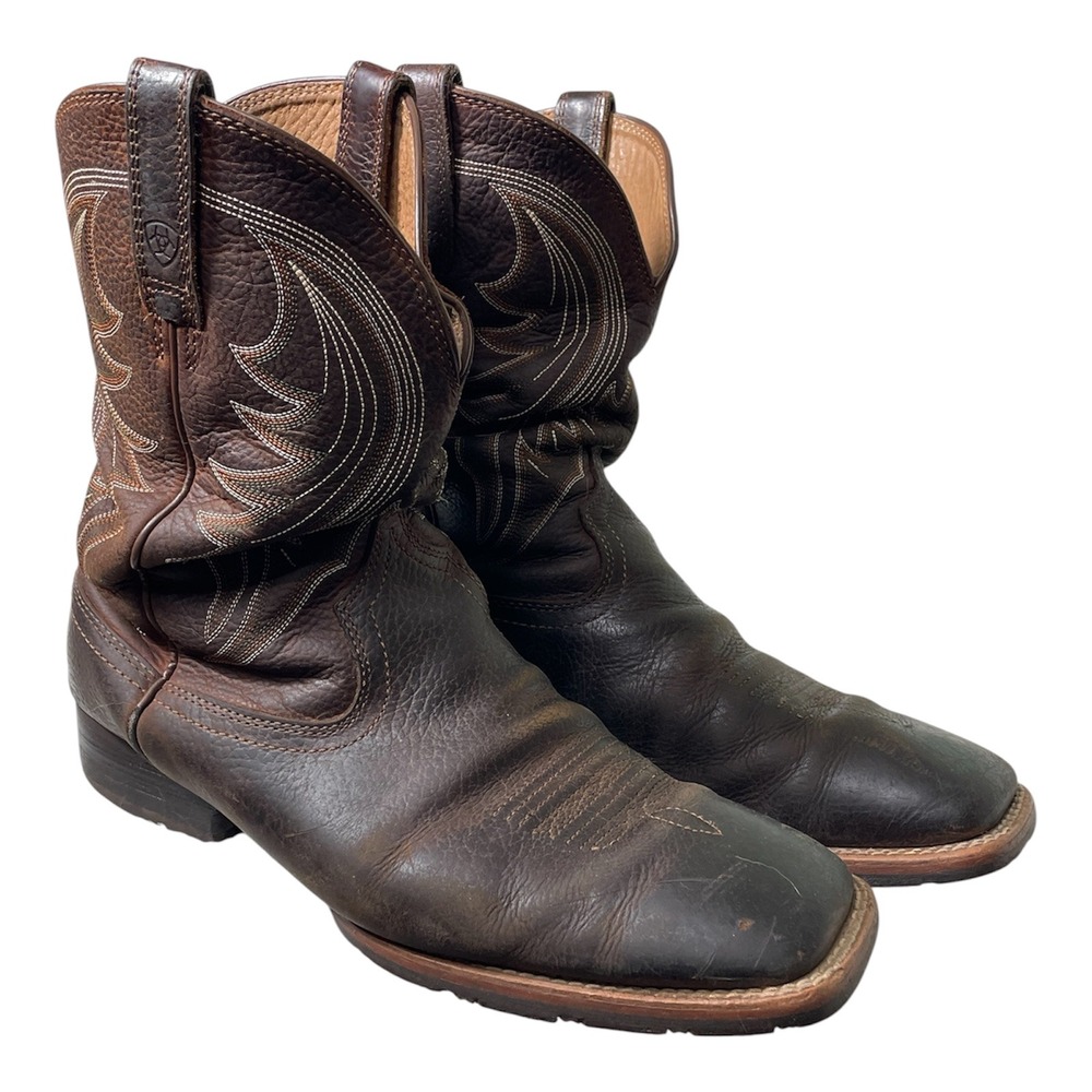 Ariat Men’s Brown Leather Cowboy Boots